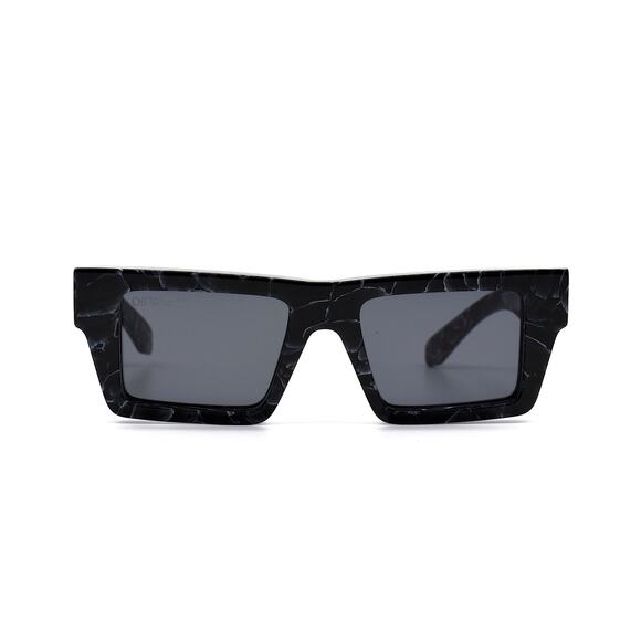 OFF-WHITE 0ER1017 BLACK MARBLE DARK GREY WOMEN'S AUTHENTIC SUNGLASSES - Picture 2 of 11